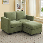 WUTUTUEE 58”Modular Sectional Loveseat Sofa by WUTUTUEE