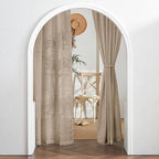 RYB HOME Farmhouse Boho Linen Sheer Curtains 90 inches Long - Image 7
