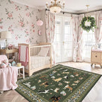 Dog Machine Washable Rug 3x5 for Bedroom Entryway | Ultra-Thin; Non Slip; - Image 2