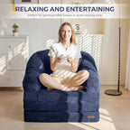 MAXYOYO Folding Sofa Bed with Backrest, Boneless Fold Out Couch Bed with Handle - Image 9