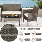 FDW Outdoor Patio Furniture Set Wicker Patio Set PE Rattan Furniture Bistro Set - Image 4
