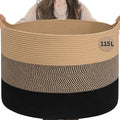 INDRESSME 115L Extra Large Blanket Basket by INDRESSME