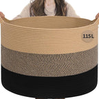 INDRESSME 115L Extra Large Blanket Basket by INDRESSME