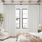 90 Inch Linen Blackout Curtains Pinch Pleated by Twodrapes