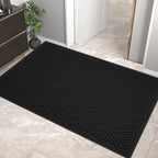Sturdy Front Door Mat, Absorbent Muddy Dirt Resist Welcome Door Mats Outdoor by HIYARD