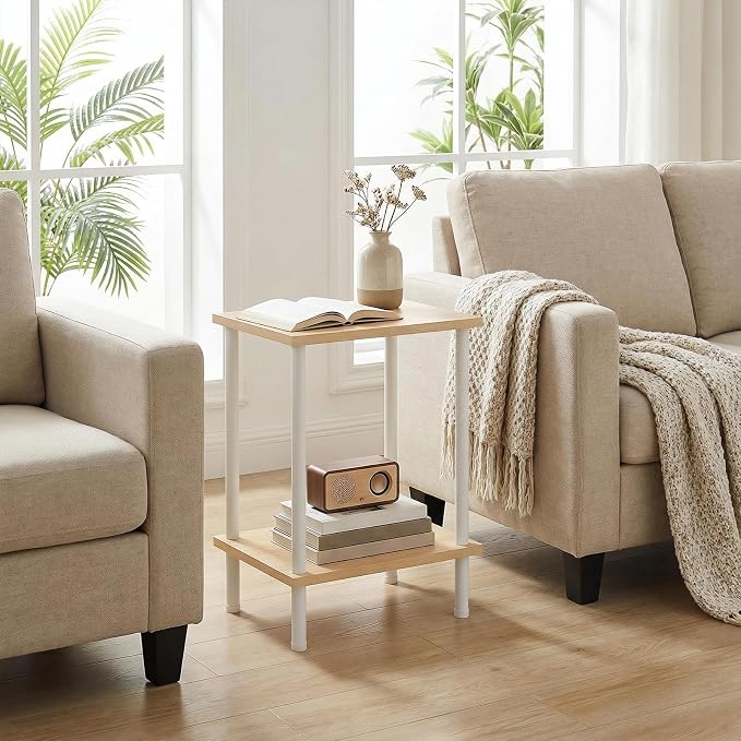HOOBRO End Tables Set of 2, Small Side Table, Nightstand - Image 5