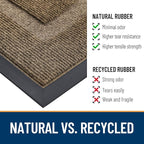 OLANLY Half Circle Front Door Mat Outside 47x23 All-Season Rubber Doormat | - Image 4