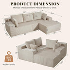 GRUSIGN Cloud Sectional Boneless Couches - Image 2