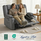 MCombo 55.9" Zero Gravity Power Loveseat Recliner - Image 3