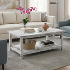 Country Cottage 42-Inch Farmhouse Coffee Table - Image 6