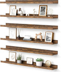 upsimples Floating Shelves for Wall, 35.5 Inch Shelves for Decor Storage Set of by upsimples