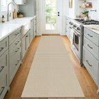 KOZYFLY Woven 3x7 Washable Kitchen Runner Rug, Non Slip Wide Runners - Image 2