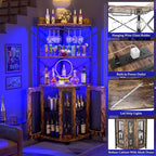 Aheaplus Corner Bar Cabinet - Image 5