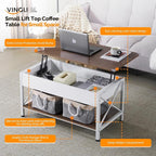 VINGLI 36" Lift Top Coffee Table - Image 3