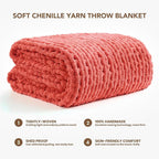 L'AGRATY Chunky Knit Throw Blanket - Image 2