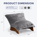 MAXYOYO Adjustable Living Room Chair, Convertible Bean Bag Chair & Recliner - Image 2