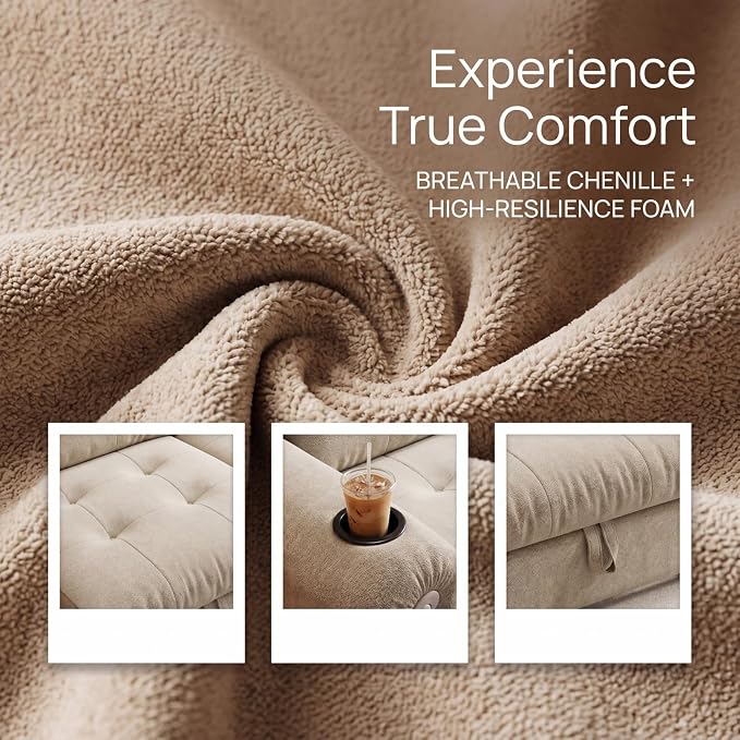 Convertible Couches, Queen Size Pull Out Sofa Bed - Image 4