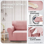ZNSAYOTX 1 Piece Jacquard Chair Slipcovers - Image 3