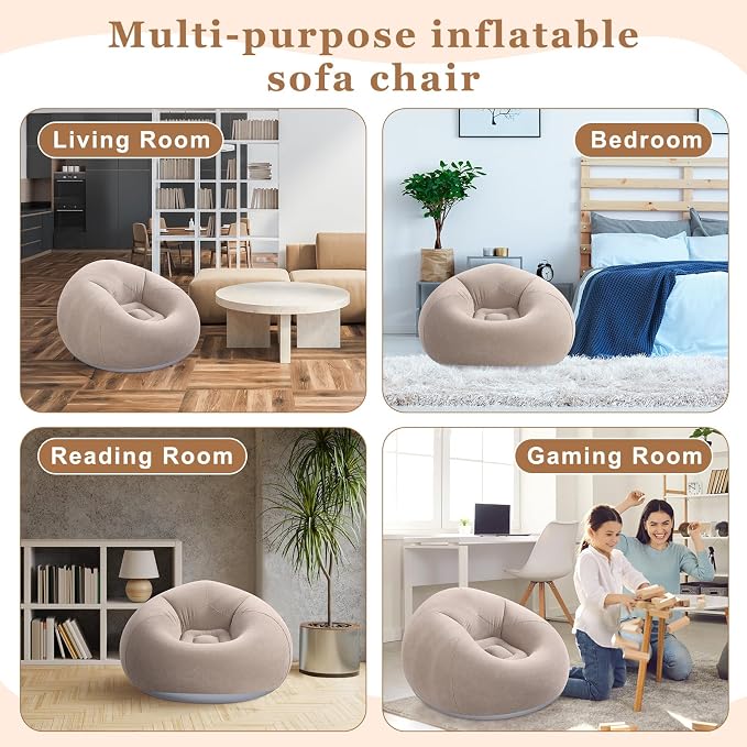 Realspring 6 9 12 Pcs Inflatable Bean Bag Chairs - Image 6