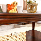 LEEMTORIG Vintage Glass Top Coffee Table - Image 7