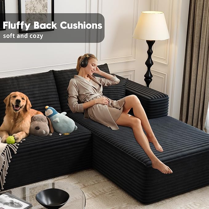 135.4" Cloud Modular Sectional Sofa Couch - Image 6
