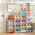 7 code Shoe Organizer, Collapsible Closet Storage Rack - Image 5