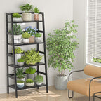 Homykic Bamboo Bookshelf 4-Tier Ladder Shelf, 49.2” Freestanding Open Bookcase - Image 6
