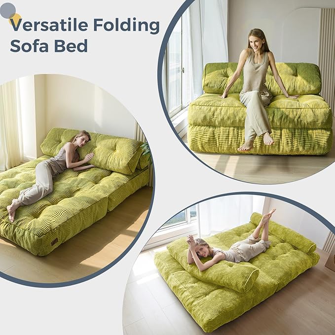 MAXYOYO Folding Sofa Bed, Convertible Sleeper Chair - Image 3