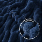 Exclusivo Mezcla Striped King Size Fleece Blanket - Image 5
