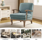 HULALA HOME Mid-Century Modern Accent Chair, Upholstered Lounge Arm Chair - Image 5