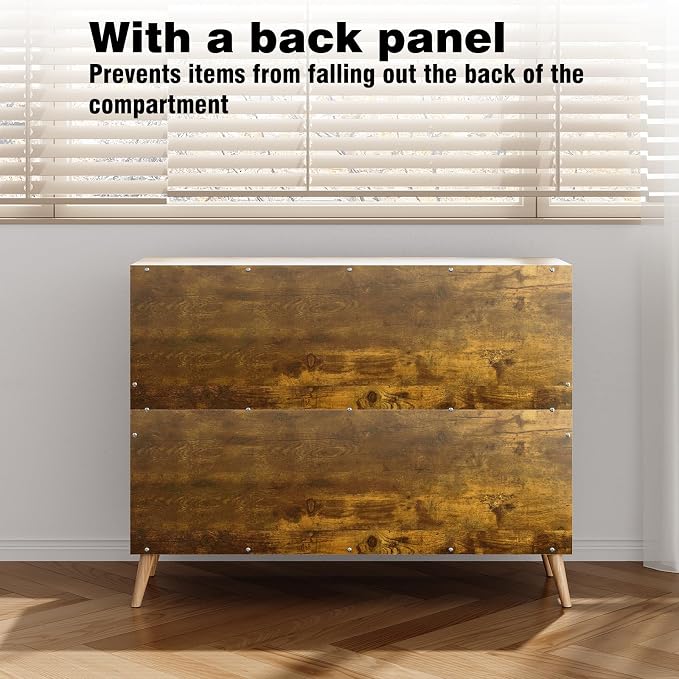 6 Cube Storage Organizer, Wood Bookcase - Image 8