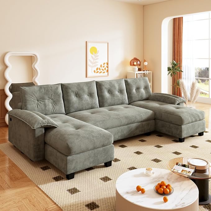 104.7" U-Shaped Sleeper Sofa - Image 5