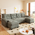 104.7" U-Shaped Sleeper Sofa - Image 5