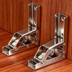 2 Pack Locking Hinge 0°-90°-180°, Folding Table Brackets, Heavy Duty Folding by ZLQHHYL