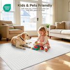 Pauwer 4x6 Area Rugs for Living Room, Modern Non Slip Washable Rug, Soft Fluffy - Image 7