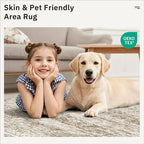 Soalmost 10x14 Area Rugs for Living Room Washable Rug Non-Slip Brown | Large - Image 9