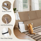 HDCAXKJ 100% Waterproof Reclining Sectional Couch Covers L Shape Recliner Sofa - Image 7