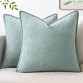 MIULEE Decorative Couch Throw Pillow Covers 18x18 Inch Coastal Light Blue | 2 by MIULEE