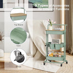 DTK 3 Tier Rolling Utility Cart - Image 3