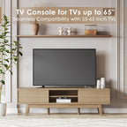 TOLEAD 59" TV Console, Mid Century Modern TV Stand - Image 4