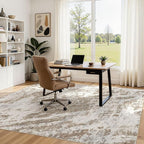 DMOYEST 6x9 Washable Area Rug: Abstract Modern Non-Slip Carpet, Soft Low Pile - Image 5
