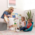 ECR4Kids Plastic Leaf Scoop Floor Rocker Seat, Classroom Furniture, Contemporary - Image 2