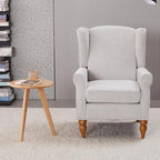 Mid-Century High Wingback Chair Set of 3, Modern Fabric Accent Chair Armchair - Image 7