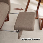 HCHAIRH Rocking Chair with Foot Rest, Teddy Wingback Nursery Rocking Chairs - Image 6