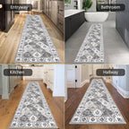HEBE Hallway Runner Rug 2'x10', Washable Non Slip Kitchen Rug Runner | Soft - Image 4