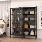 Polup Display Cabinet with 3 Side Tempered Glass, Metal Storage Cabinet & - Image 9