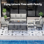 HOMREST 9 PCS Outdoor Patio Furniture Set - Image 7