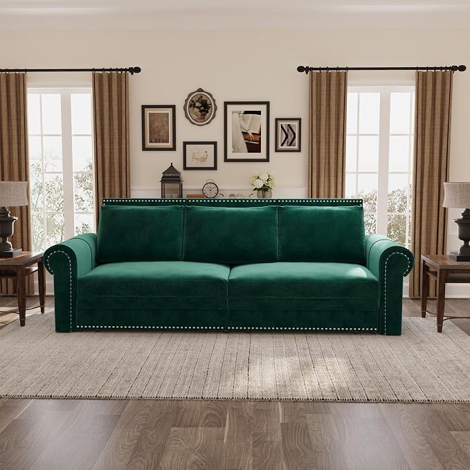 3 in 1 Convertible Sleeper Sofa Bed, 93.7" King Size Sofa Sleeper - Image 5