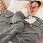 EMME Muslin Blankets for Adults Throw Blanket for Couch Breathable Gauze Soft - Image 4