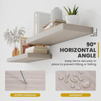 Acovy 16 Inch Floating Shelves, 9.3" Deep Floating Shelf Wall Mounted, Rustic - Image 6